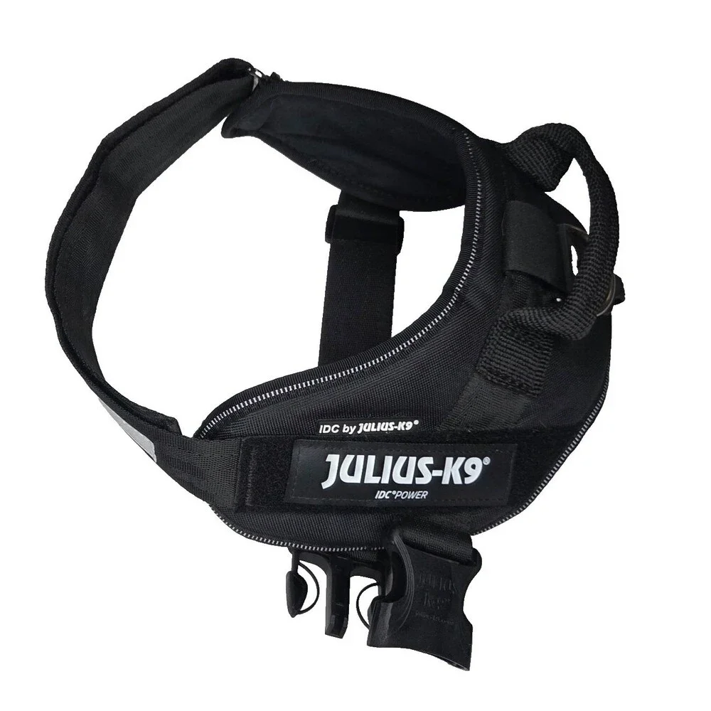 Julius K9 IDC Power Harness Dog Harness Black  Size Medium/ Size 0